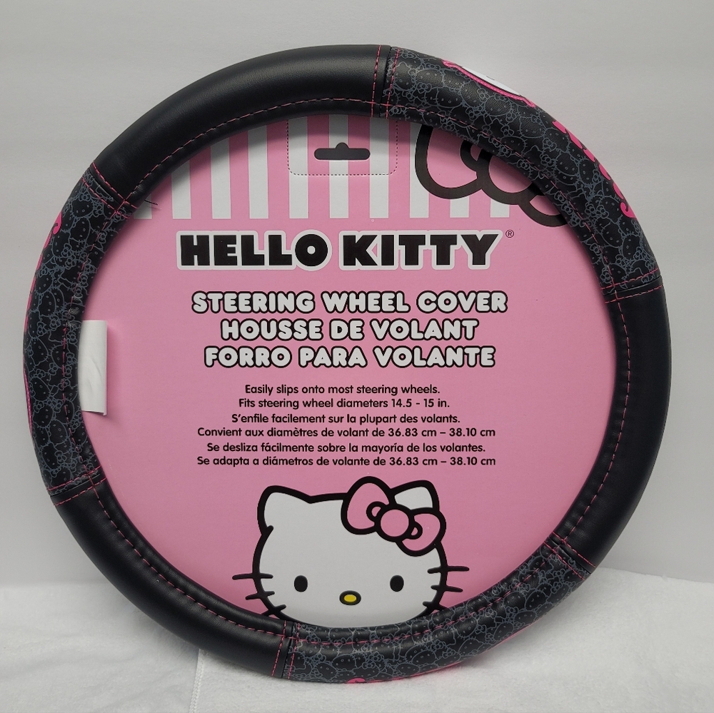 Hello Kitty Collage Speed Grip Car Truck Suv Steering Wheel Cover Brand New